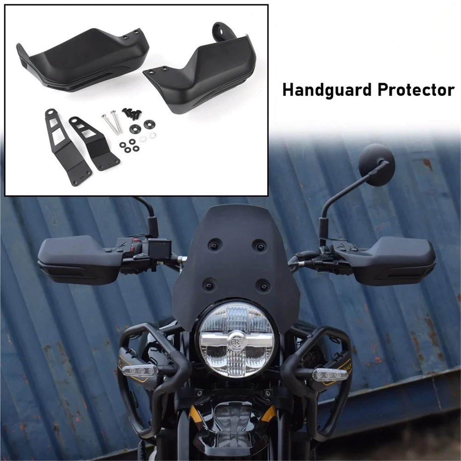 Protector Manillar Moto para Royal para Enfield para Himalayan 450 Manillar Parabrisas Guardamanos