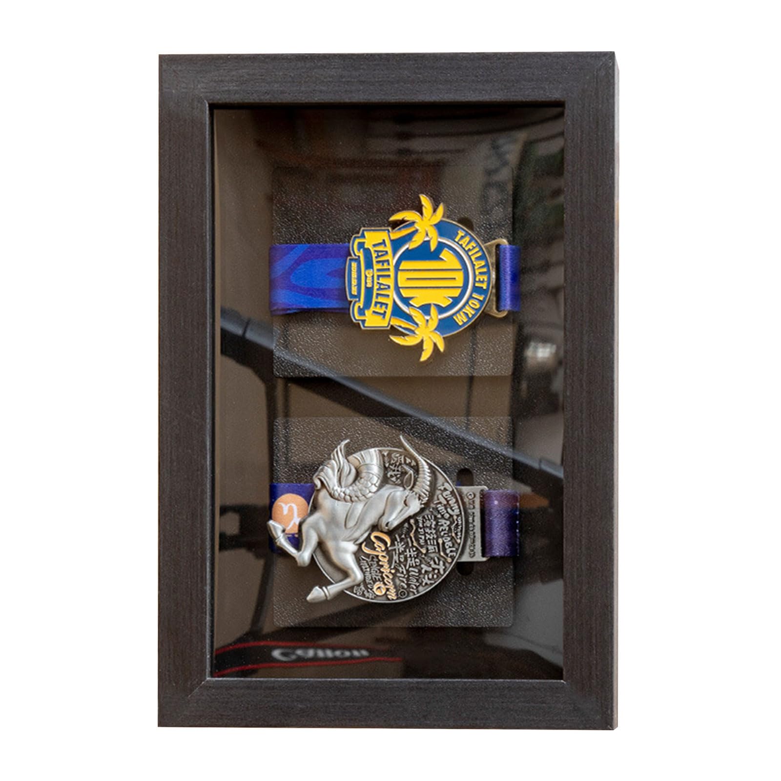 Strong Wood Award Holder Frame with Roomy Design Fits Numerous Pins for Proud Exhibition Elegant Achievement Holder Frame with Roomy Design Fits Numerous Badges