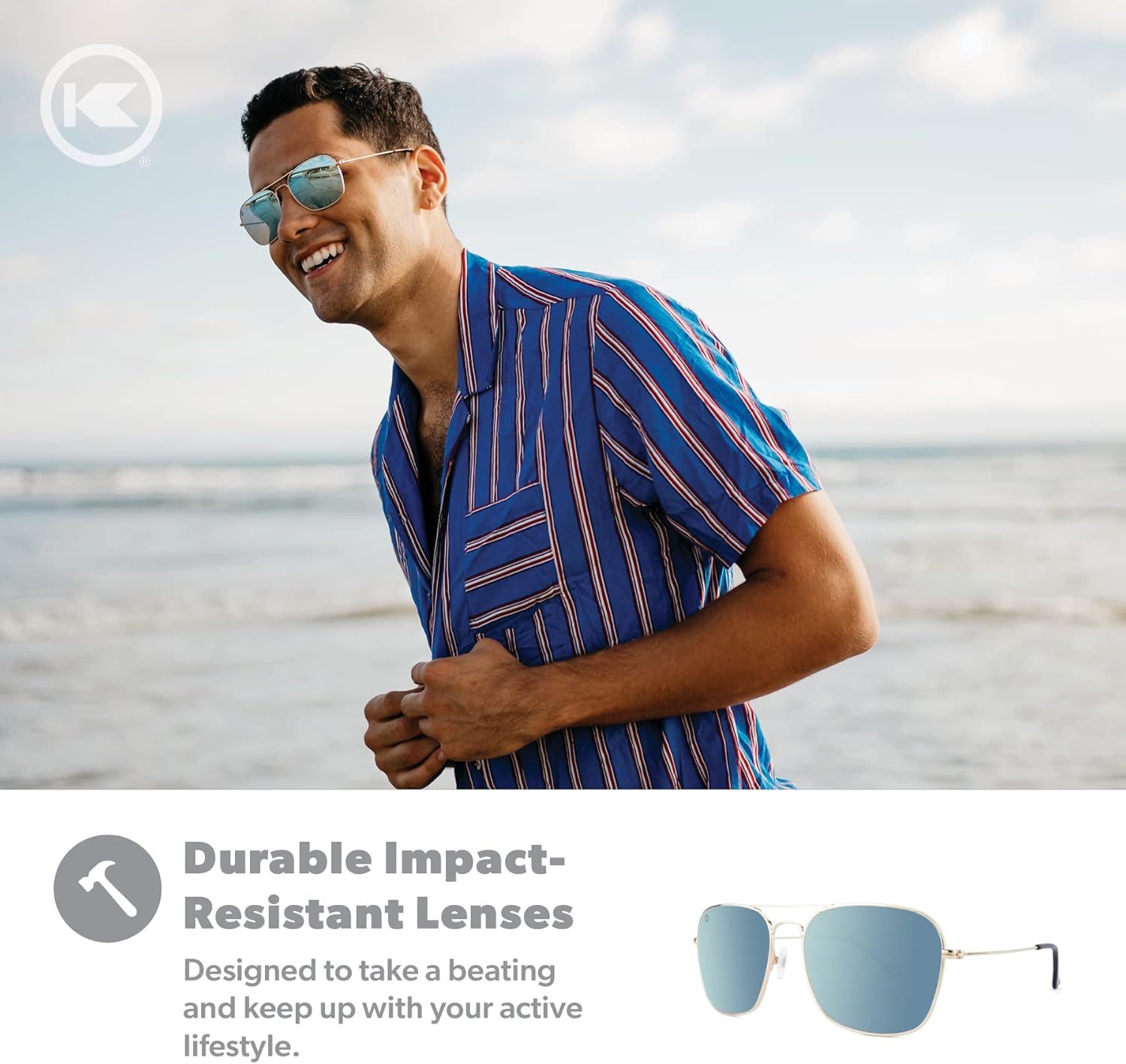 Knockaround Mount Evans Polarized Aviator Sunglasses for Men & Women - UV400 Protection - Image 5