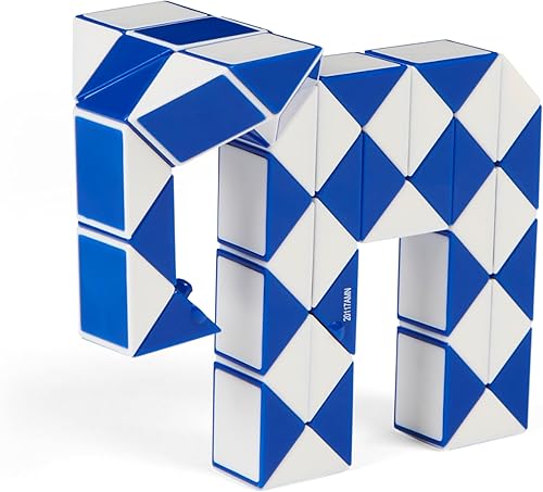 Miniatura 1 de Rubik's Conector de serpiente, paquete de dos cubos 3D, juego de rompecabezas para aliviar el estrés, cubo de actividad, juego de viaje, idea de