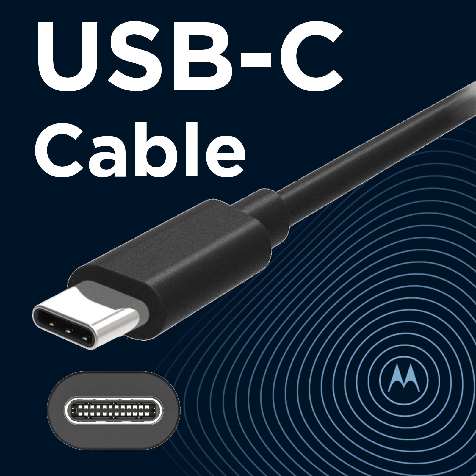 Cavo USB Tipo C per Motorola E32 India Ricarica Rapida - Cavo di Ricarica/ Sincronizzazione Rapida Trasferimento dati - Cavo 3 Metri