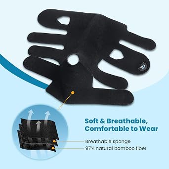 Calf + Foot Lymphedema Compression Wrap Adjustable For Big Swollen Lower Leg and Foot - with 8 Cross Straps (Tall-XL)