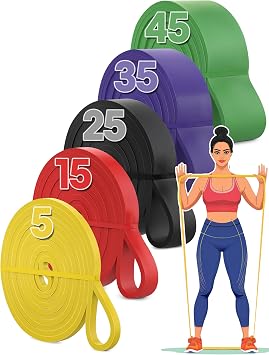 5/15/25/35/45 KG Barfiks Lastiği Gym Resistance Band Antrenman Kas Geliştirme Bandı