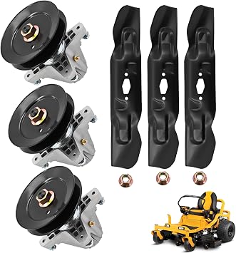 618P09256 50 Deck Spindle Kit w/Blade Compatible with Cub Cadet MTD ZT1 ZT2-50 Fit for Troy Bilt Mustang Z5600 Z5650 Edge 50 Inch 742P05094-L