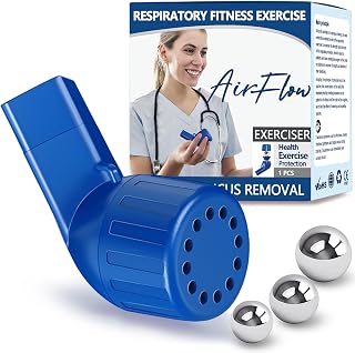 Breathing Exercise Device for Lungs, Flutter Valve, Natural Mucus Clearance and Lung Expansion Device, Lung Exerciser Device