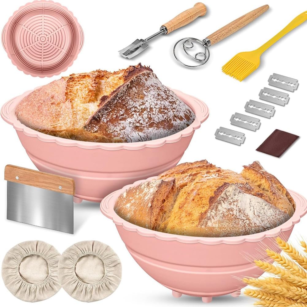 Cesta para hornear pan sin harina pegada gracias a la silicona