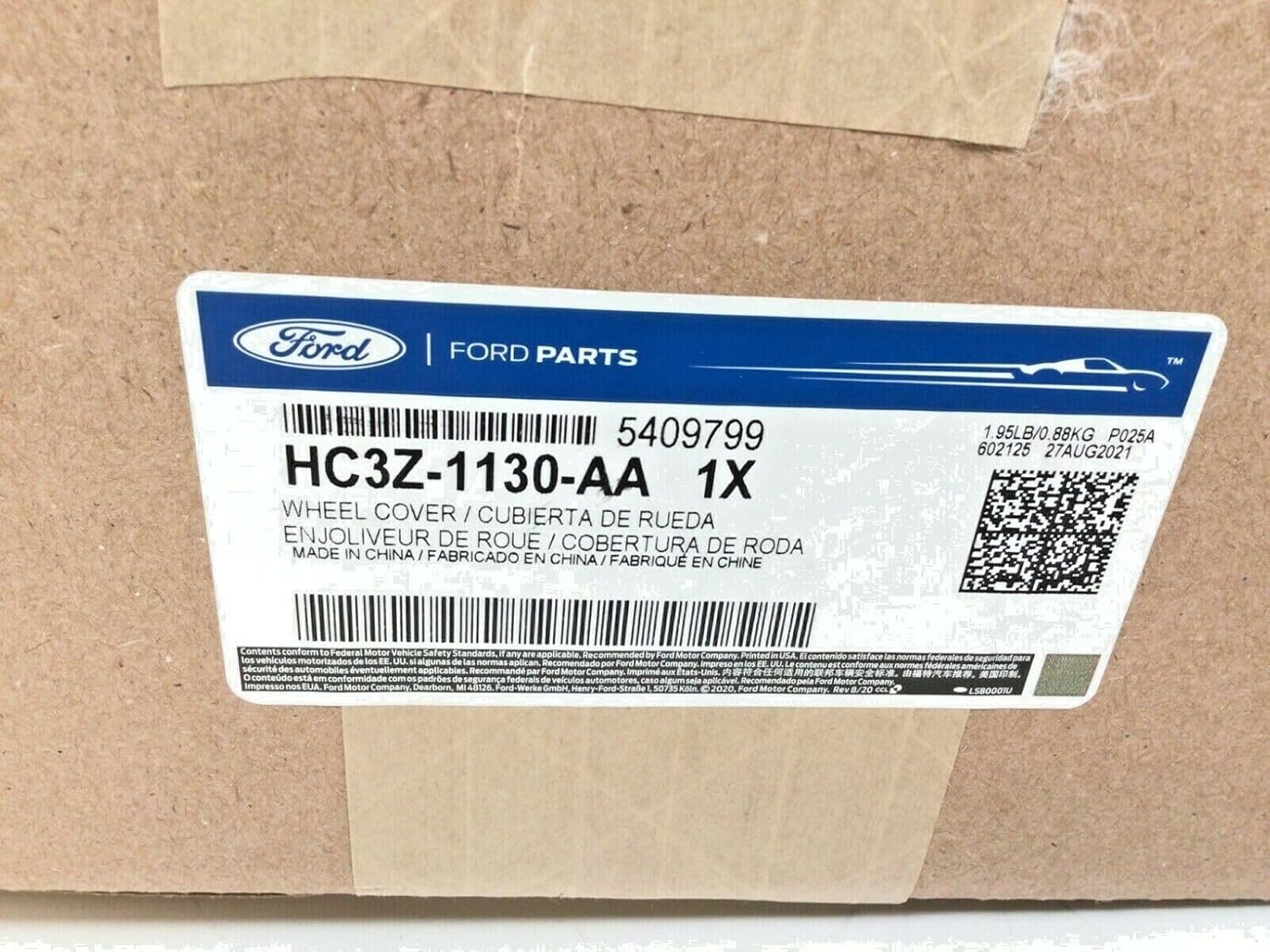 2017-2023 Ford F-350 Super Duty 4x4 DRW Dually 17" Front Wheel Cap Cover HC3Z-1130-AA