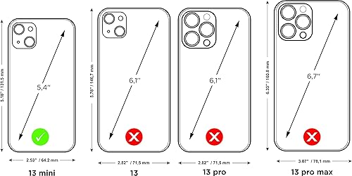 Miniatura 10 de Marcel Robert - Funda de piel tipo cartera para iPhone 13 Mini - Modelo patentado - Fabricado en Francia -  Azul