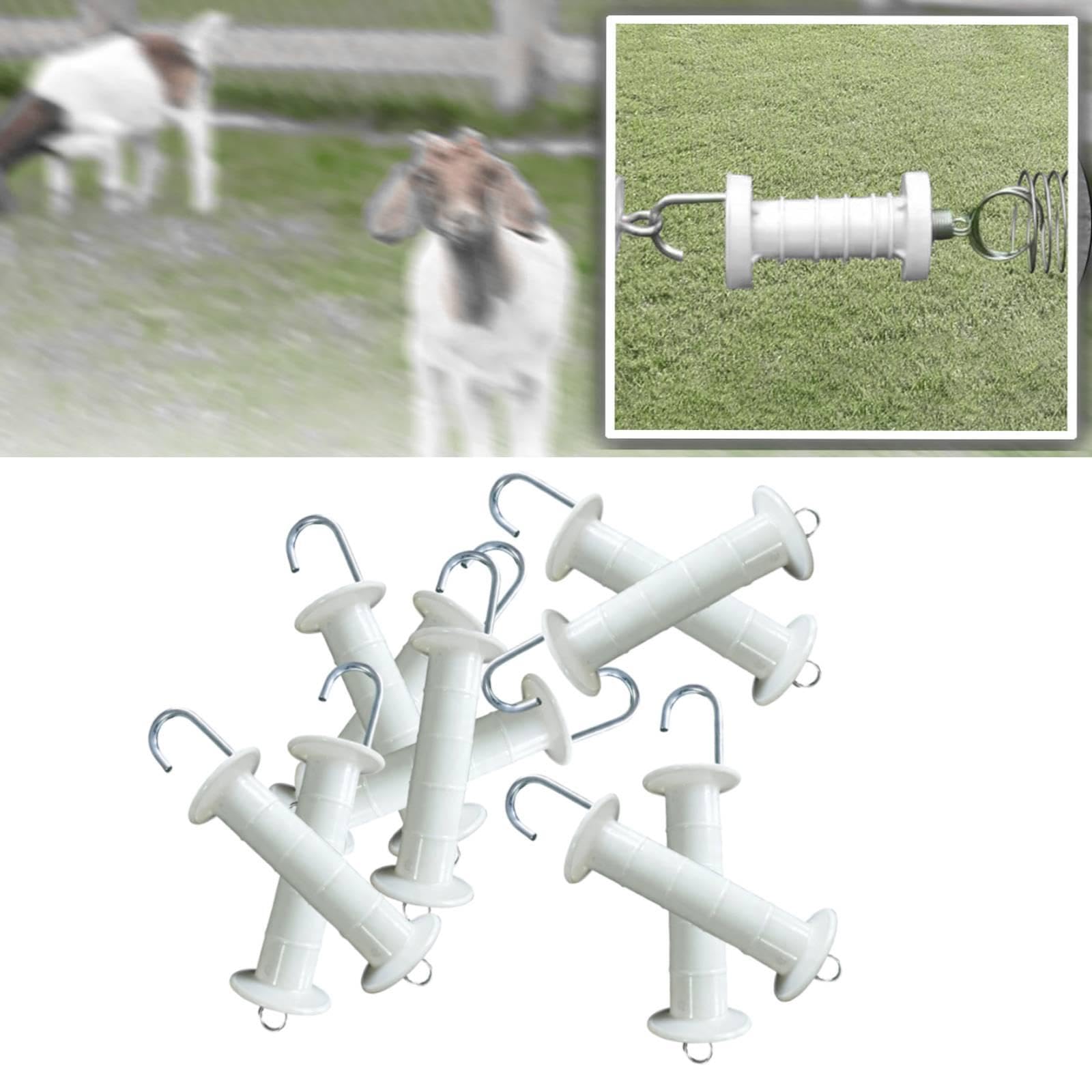 Baoblaze 10 Maniglie per cancelli di Recinzione elettrica, Maniglie per Porte di Recinzione, componenti per sistemi di Recinzione elettrica, ricambi Portatili, Piatto