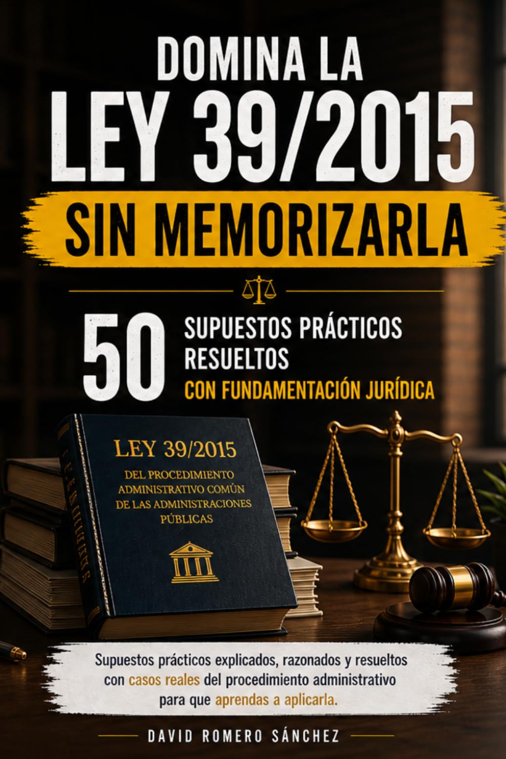 DOMINA LA LEY 39/2015 SIN MEMORIZARLA 50 SUPUESTOS PRÁCTICOS RESUELTOS CON FUNDAMENTACIÓN JURÍDICA: Supuestos prácticos explicados, razonados y ... administrativo para que aprendas a aplicarla