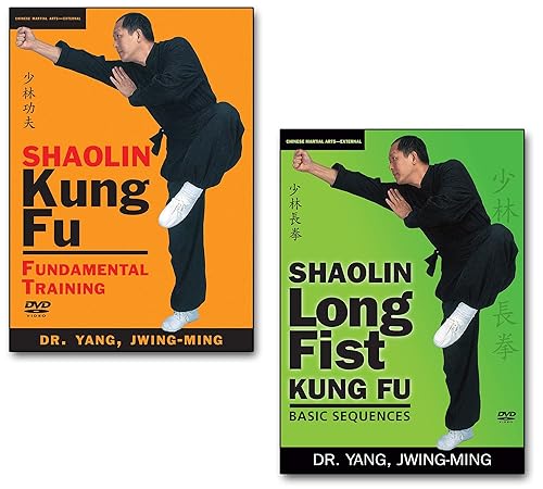 Bundle Shaolin Kung Fu DVDs (YMAA) Kung Fu Fundamental Training and Longfist Sequences by Dr. Yang, Jwing-Ming
