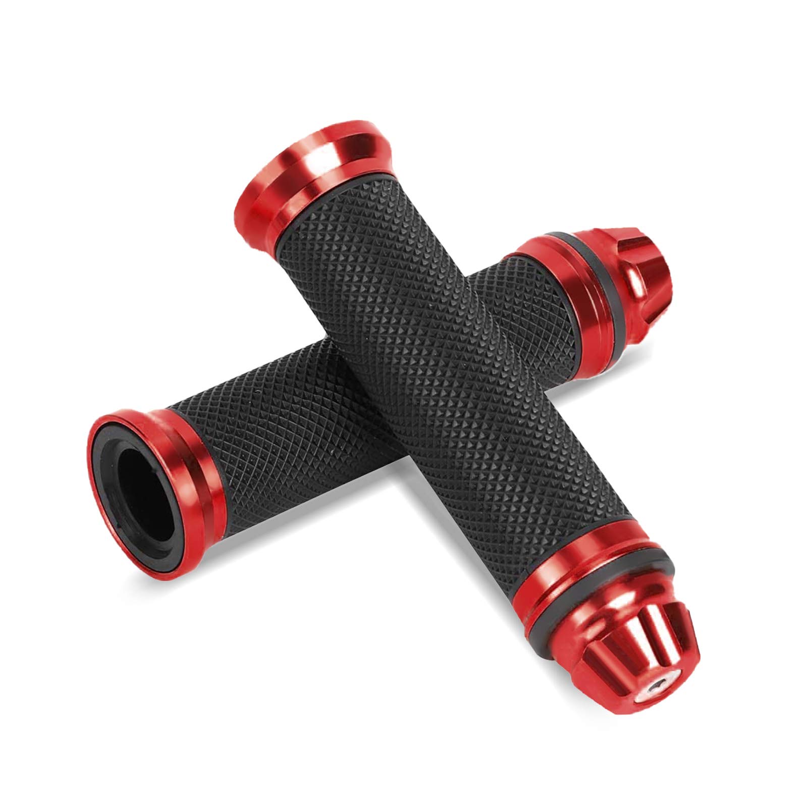 7/8 ''22 MM CNC Motorfiets Handvatten Racing Stuur Grip Voor KYMCO XCITING 250 300 350 400 400 S 500 (Color : Silver