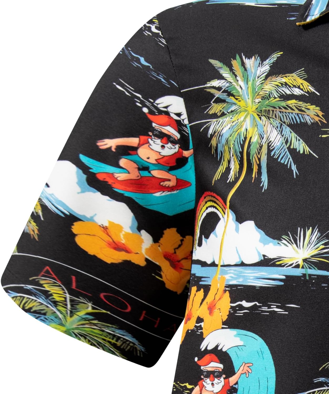 bakjuno Funky Hawaiian Shirt for Men's Ugly Beach Shirts Casual Vacation Beach Button Up T-Shirt - Image 4