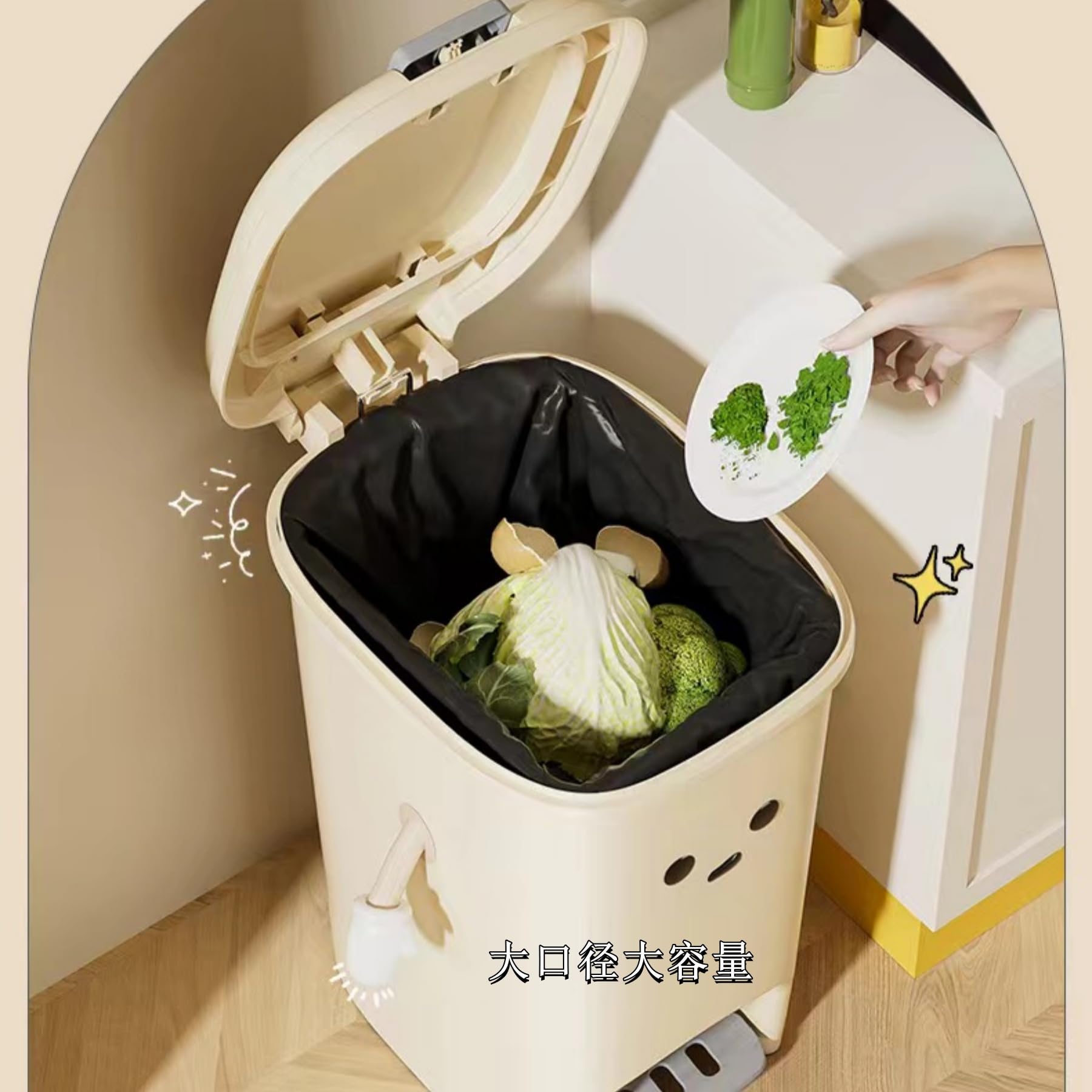 Amazon｜Warayumi ペダル ゴミ箱 リットル ペール シンプル且つ