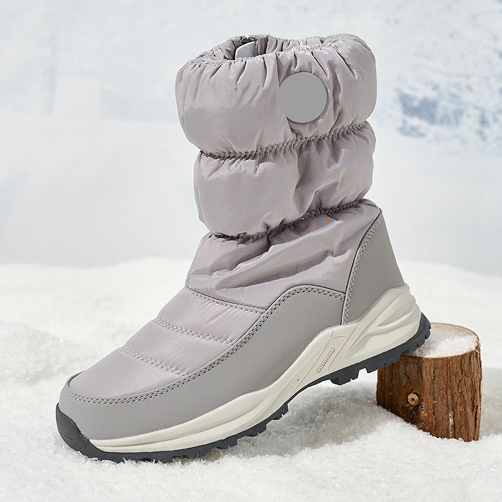 Generico Scarpe Neve Donna Impermeabili Invernali Con Fodera Scarponi Stivaletti Calde Termiche Stivali Dopo Sci Antiscivolo Scarpe Da Neve Imbottiti Doposci Snow Boots Per All'acqua Trekkin