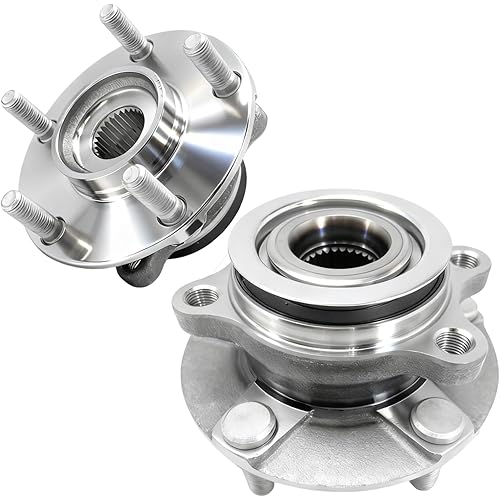 2Pcs 513298 Front Wheel Bearing Hub Assembly, Ball Bearing, Automotive Axle Bearing & Hub Assemblies, Metal, Compatible with Nissan Rogue 2008-2013, Rogue Select 2014-2015, Sentra 2007-2012
