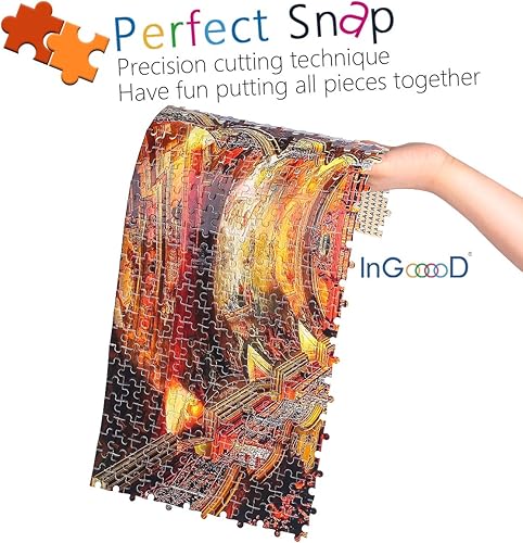 Miniatura 6 de Ingooood - Rompecabezas - Serie Fantasía-Biblioteca Clásica- 1000 Piezas para Adultos