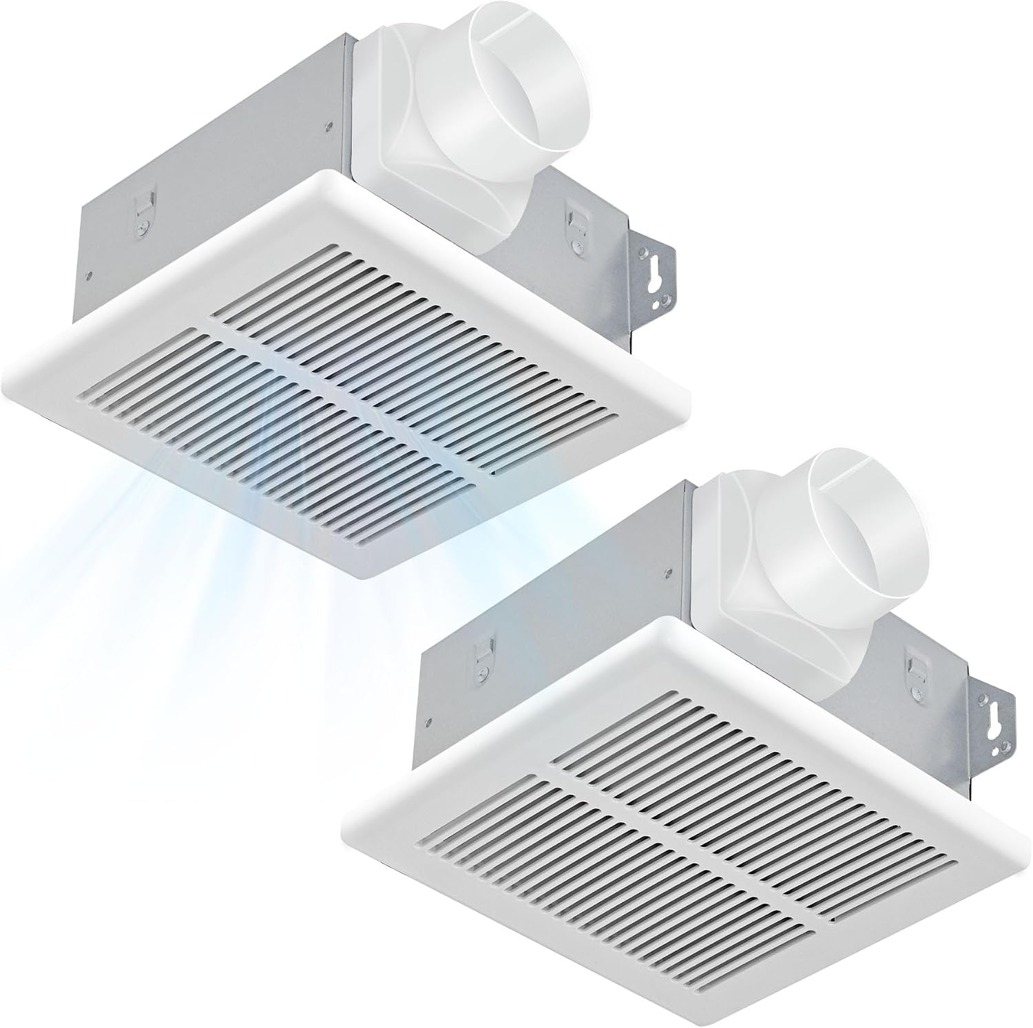 Extractor de Baño Akicon 2 Pack 70 CFM 1.5 Sones Blanco miniatura 1