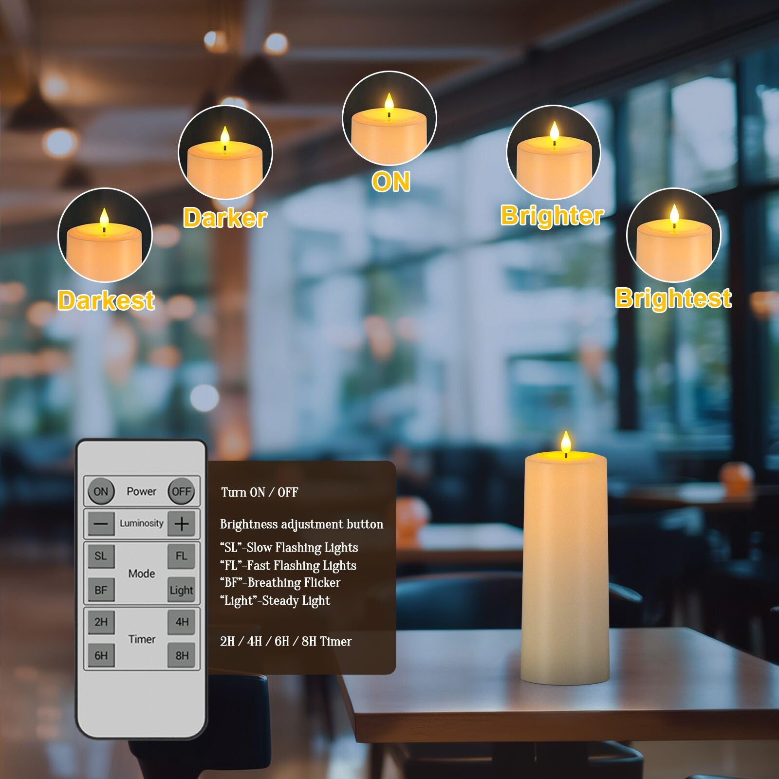 Wiederaufladbare LED Kerzen Mit Glas - Realistischer Flammeneffekt, Fernbedienung & Timer