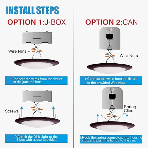 Miniatura 8 de ECOELER Paquete de 10 lámparas LED regulables de 6 pulgadas para techo de montaje empotrado para el hogar, 16.5 W, 1000 lm, 5000 K luz diurna,