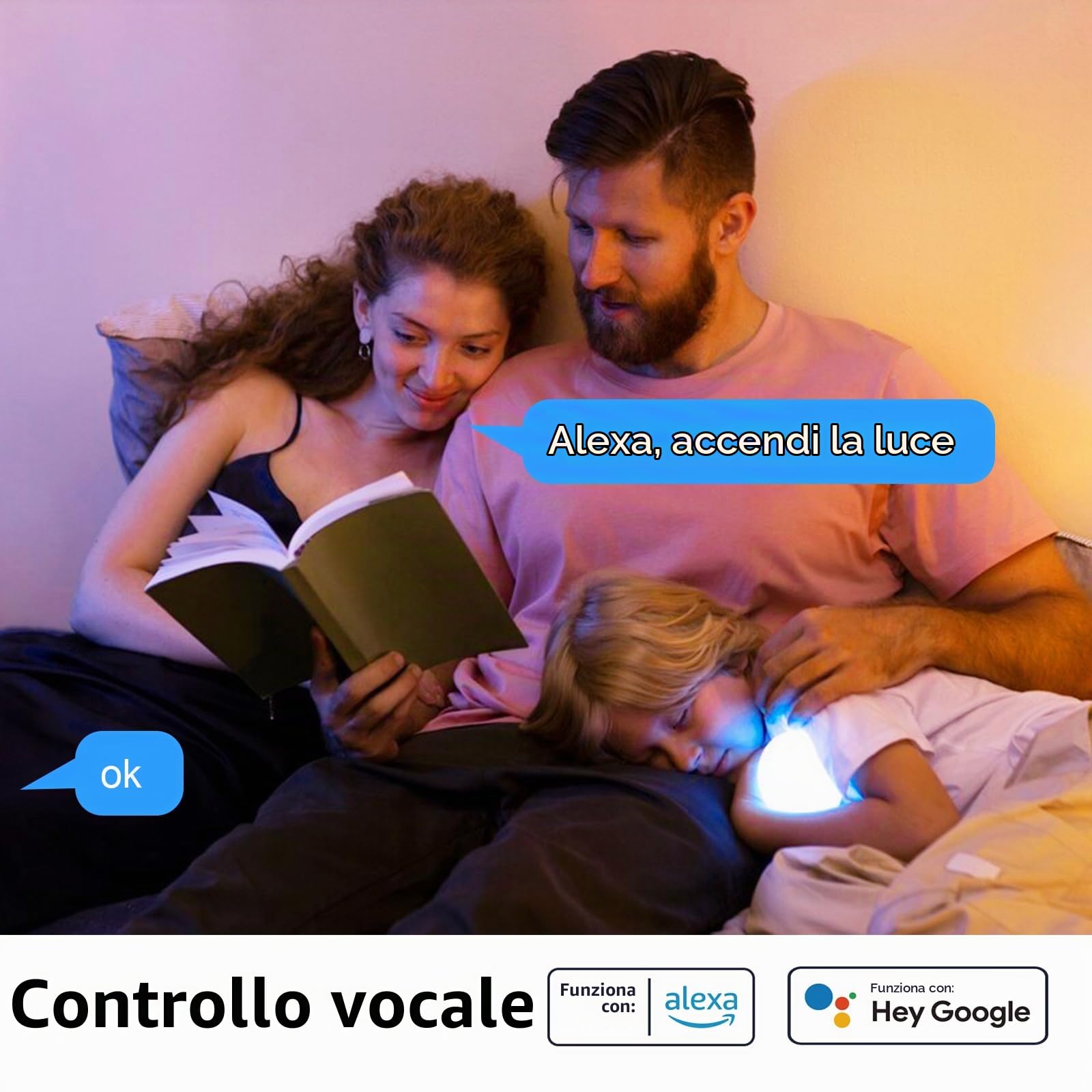 ANTELA Lampadina Smart Alexa E14 4,5W, LED Lampadina Intelligente Wifi | RGB 2700K-6500K, Compatibile con Google Home, Controllo APP, 4 Pz, 2.4Ghz wifi