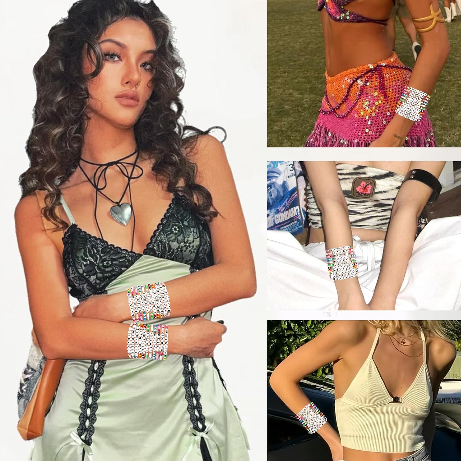 GLOONITY Katseye Merch with 1 Random Album Lomo Card, Katseye Bracelets, Ideal K-Pop Jewelry Gift for Fans on Birthday Parties, Christmas & Halloween, 2026 World Tour Outfits Accessories