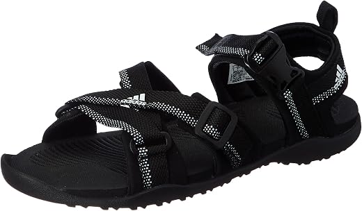 Adidas Men NU GLADI M Synthetic Outdoor Sandal CBLACK/DOVGRY/BLIBLU | HPW45