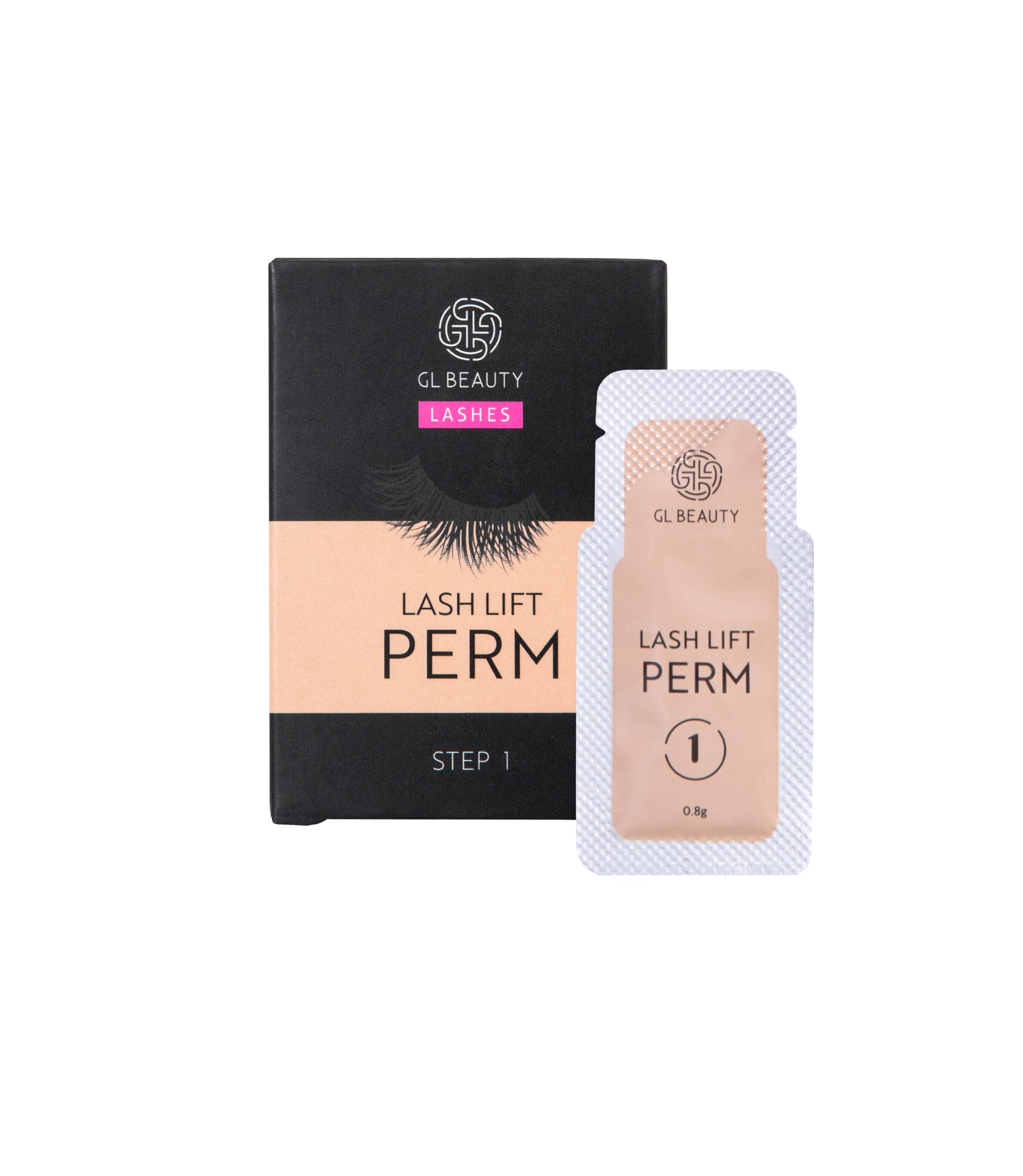 Fast Perm Lash Lift Ciglia Perm Lotion | 30 trattamenti | Lifting ciglia n. 1 bustina di GL BEAUTY LASHES (quantità: 15 bustine)