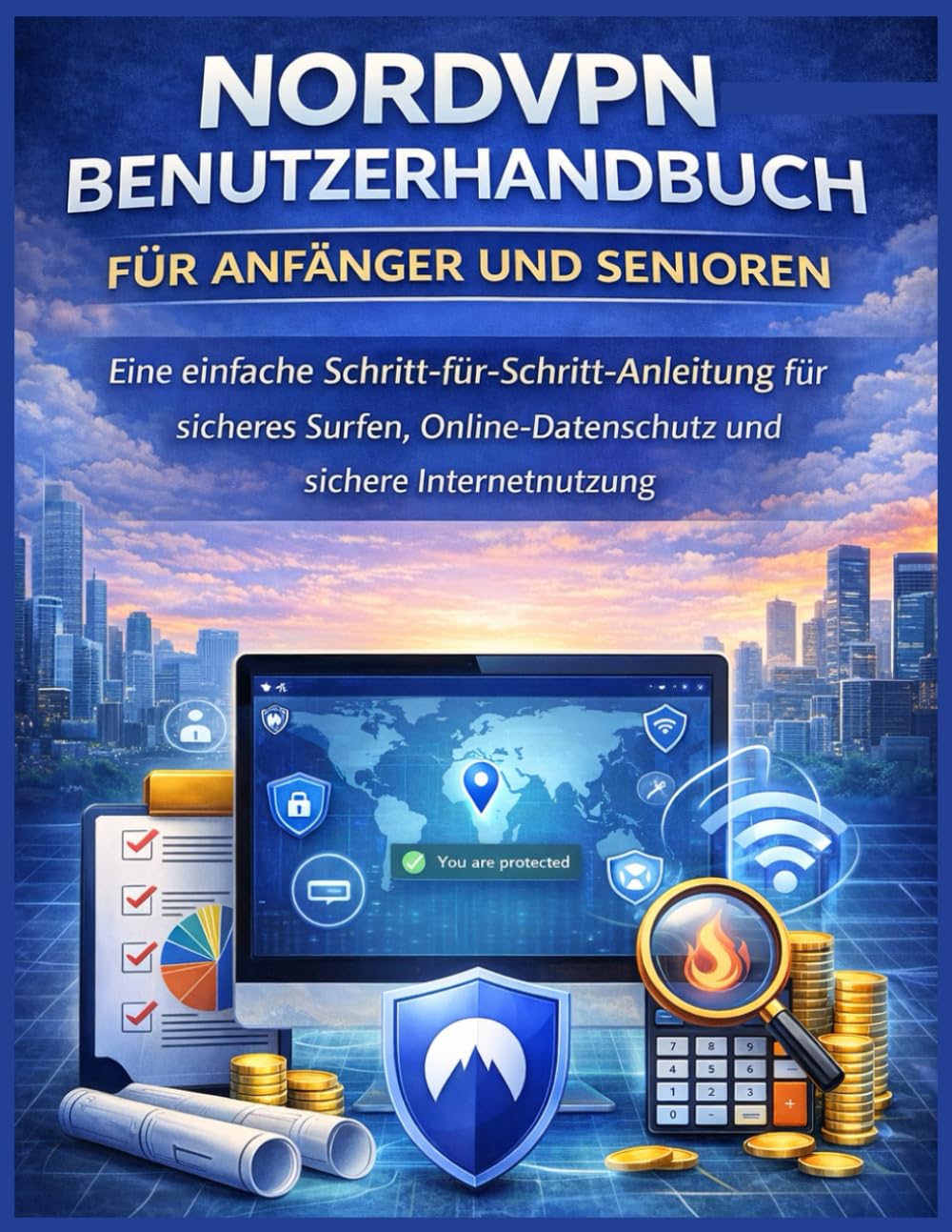 NORDVPN-BENUTZERHANDBUCH FÜR ANFÄNGER UND SENIOREN: Eine einfache Schritt-für-Schritt-Anleitung für sicheres Surfen, Online-Datenschutz und sichere Internetnutzung