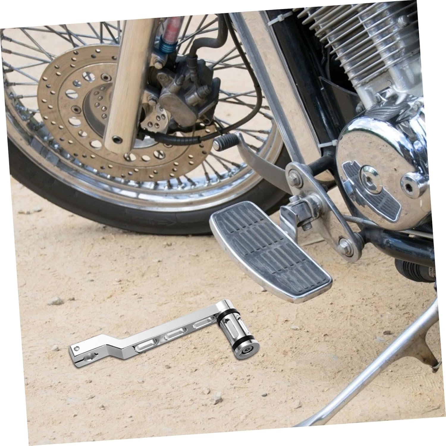 2pcs CNC Motorbike Heel Toe Shifter Pedal Lever Durable Gear Shift Pegs Replacement for Softail Easy Install Foot Shift Lever for Motorcycle Performance Maintenance