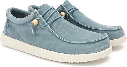 WALK IN PITAS | WP150 WALLABI Washed | Men's Loafers | Boat Shoes | Men's Sports | Casual Sneakers | Sailing Shoe | No Laces | Walkinpitas Shoes