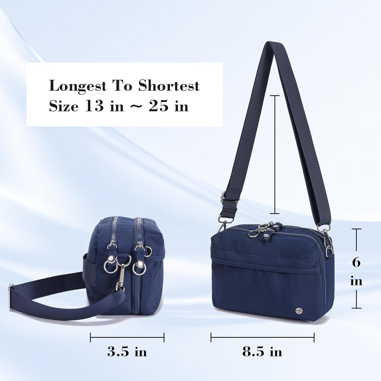 NEICOA Anti Theft Crossbody Bags for Women Nylon Small Travel Purse RFID Sling Shoulder Bag for Vacation Essentials - Image 3