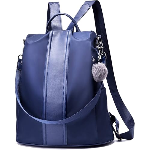 PINCNEL Women Backpack Purse Waterproof Nylon Anti-theft Rucksack Lightweight Shoulder Bag