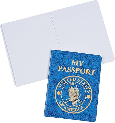 Fun Express Bloc de notas para pasaporte - 24 piezas - Actividades educativas y de aprendizaje para niños