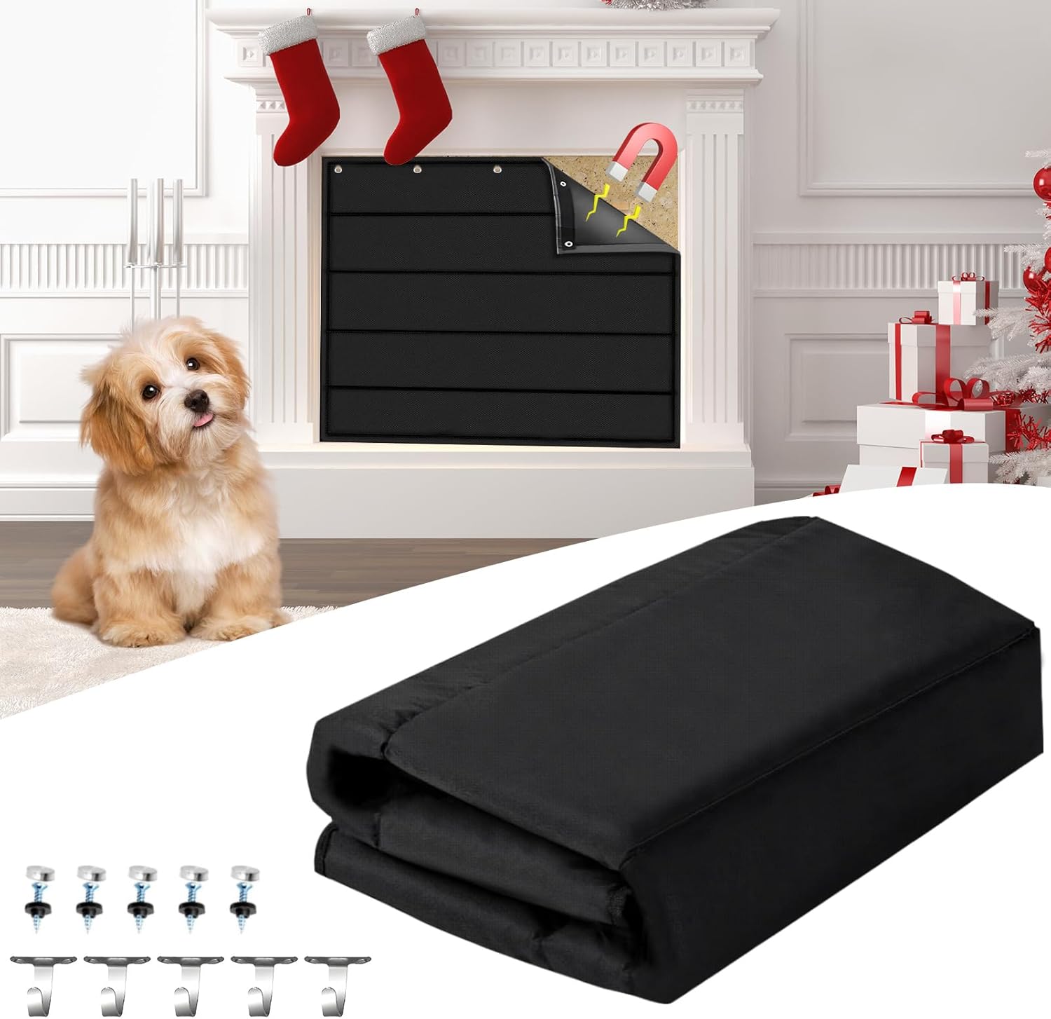 Fireplace Cover, Fireplace Blocker Blanket Stops