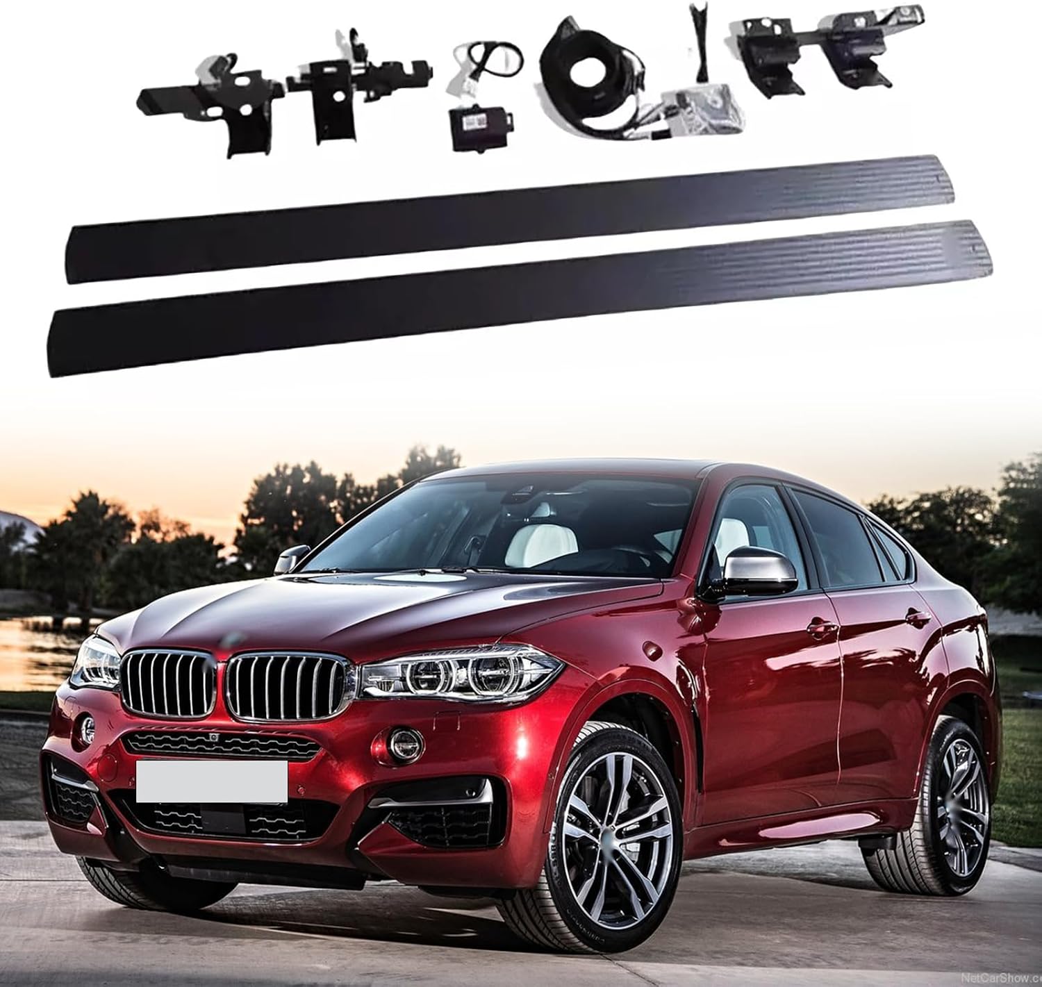 Deployable Power Electric Running Board Side Step Pedal Nerf Bar Aluminium Fits for 2012-2019 BMW X6
