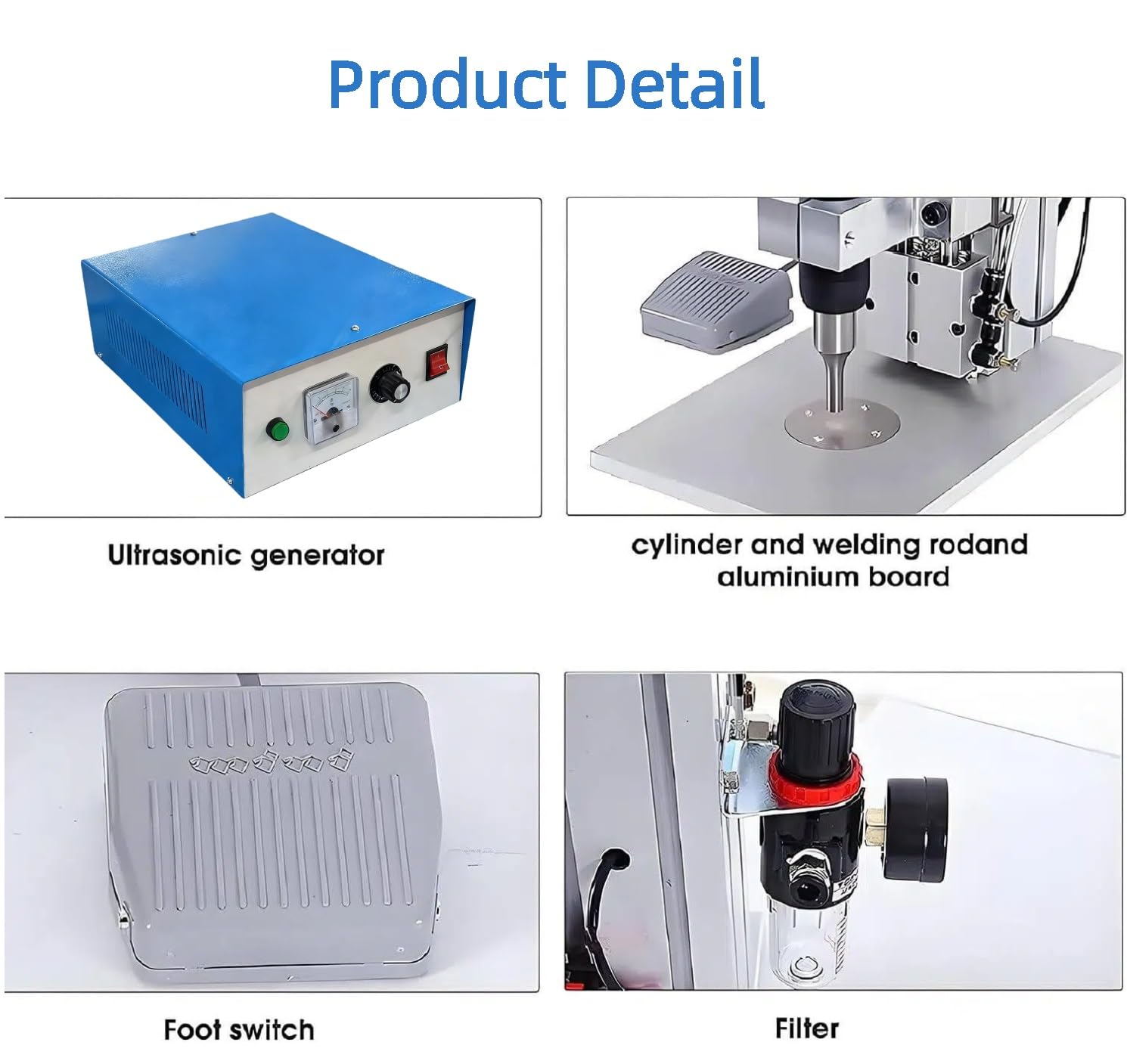 Saldatrice a punti ad ultrasuoni 1500 W - Saldatrice in plastica aggiornata con pedale elettronico per tessuti non tessuti e nylon