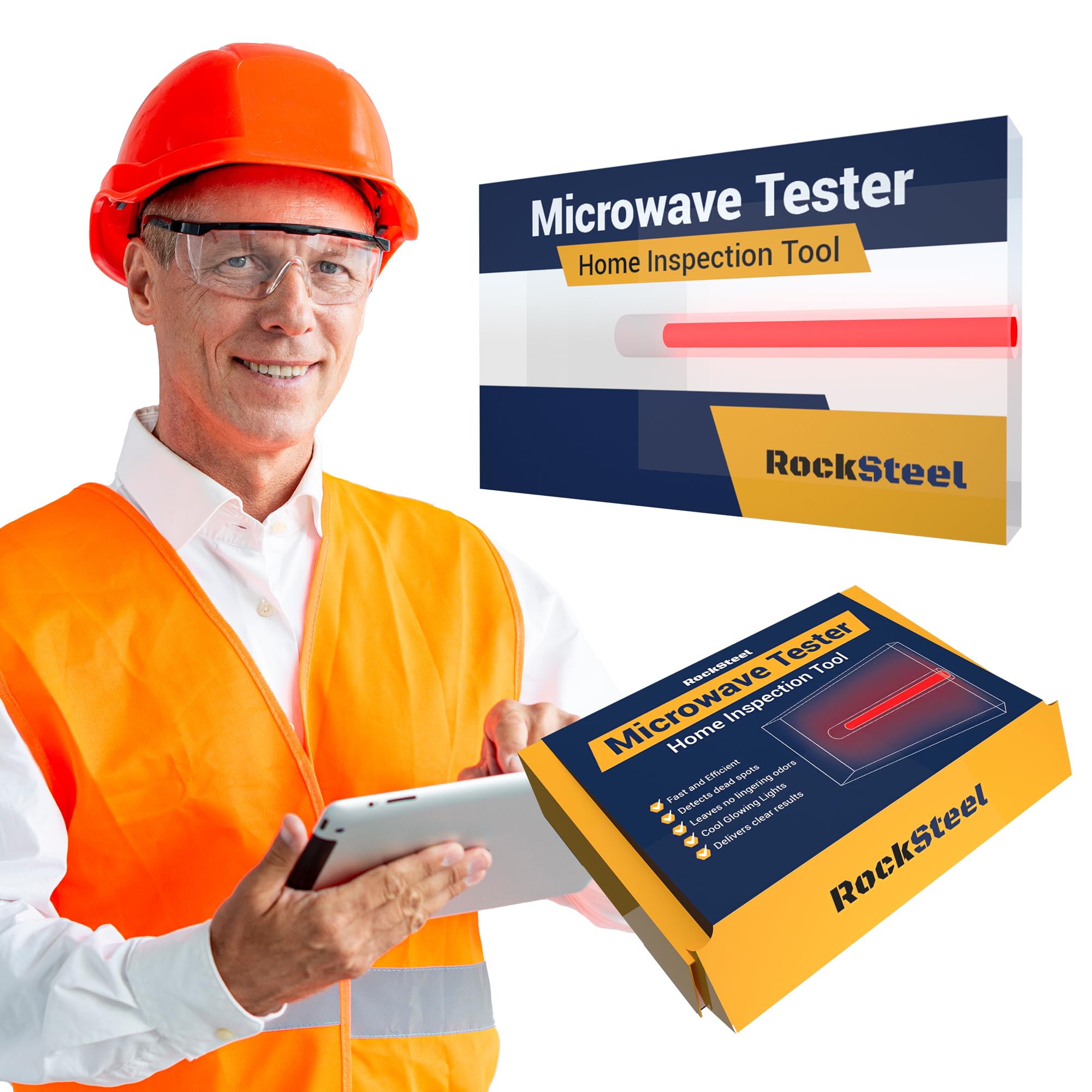 Microwave Tester | The Best Home Inspector Tool To Quickly & Easily Test For Microwave Leaks, Hot/Cold Spots, or Other Issues. It Lights Up Like Magic!