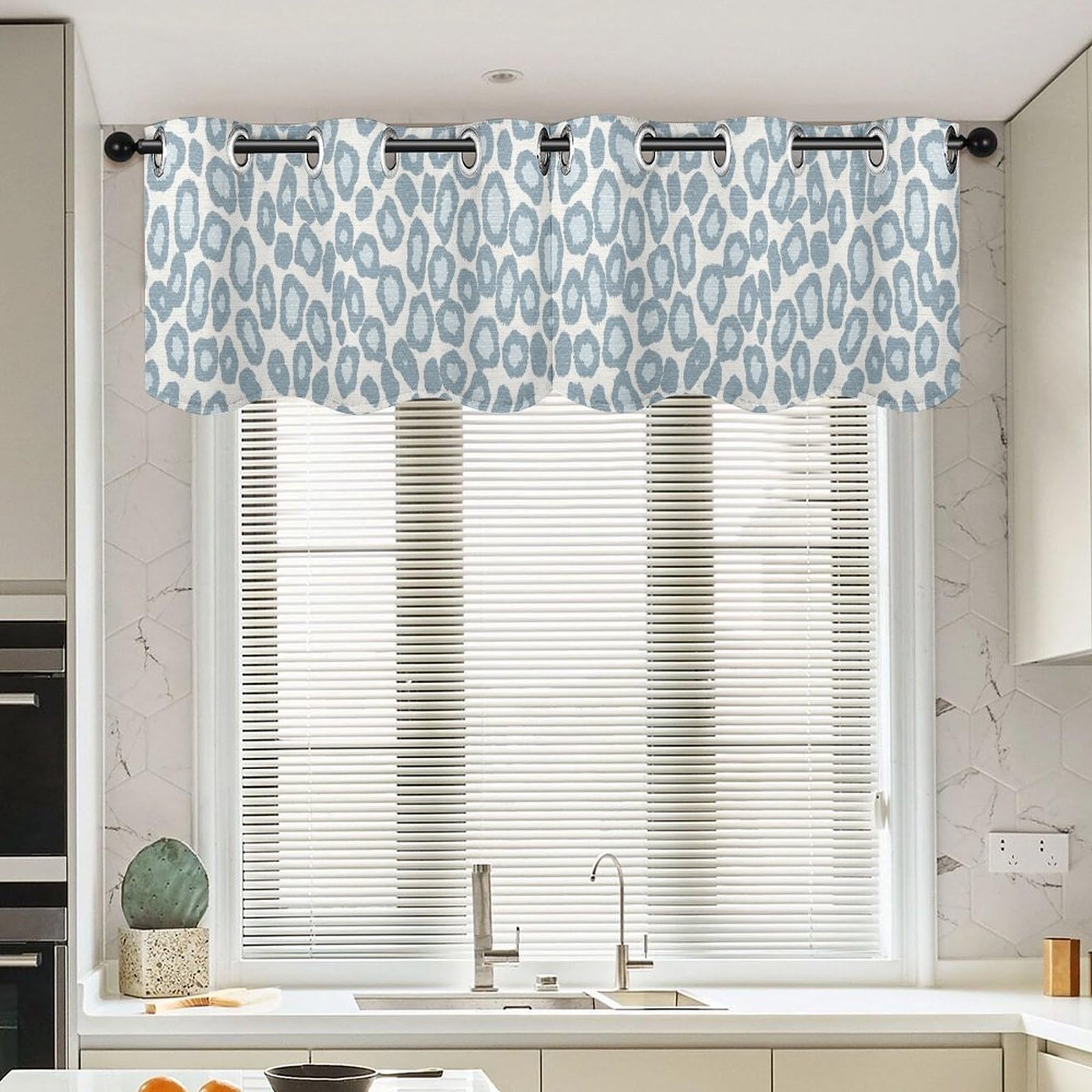 Rideaux de fenêtre léopard anti vis-à-vis Chinoiserie pour chambre 132x45