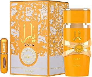 Yara Tous Original-Parfüm, 100 ml, arabisches Parfüm für Damen, lange Haltbarkeit, Eau de Parfum importiert aus Dubai, inklusive nachfüllbarem Zerstäuber, 5 ml, eleganter und raffinierter Duft (Yara