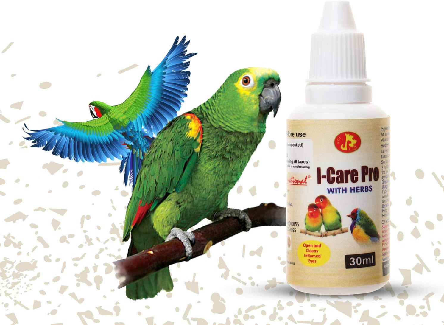 (PCI) I-Care Pro, Provide Healthy Eye Care for Healthy Bird Bath Healthcare (Pack of 2) (30ml x 2)