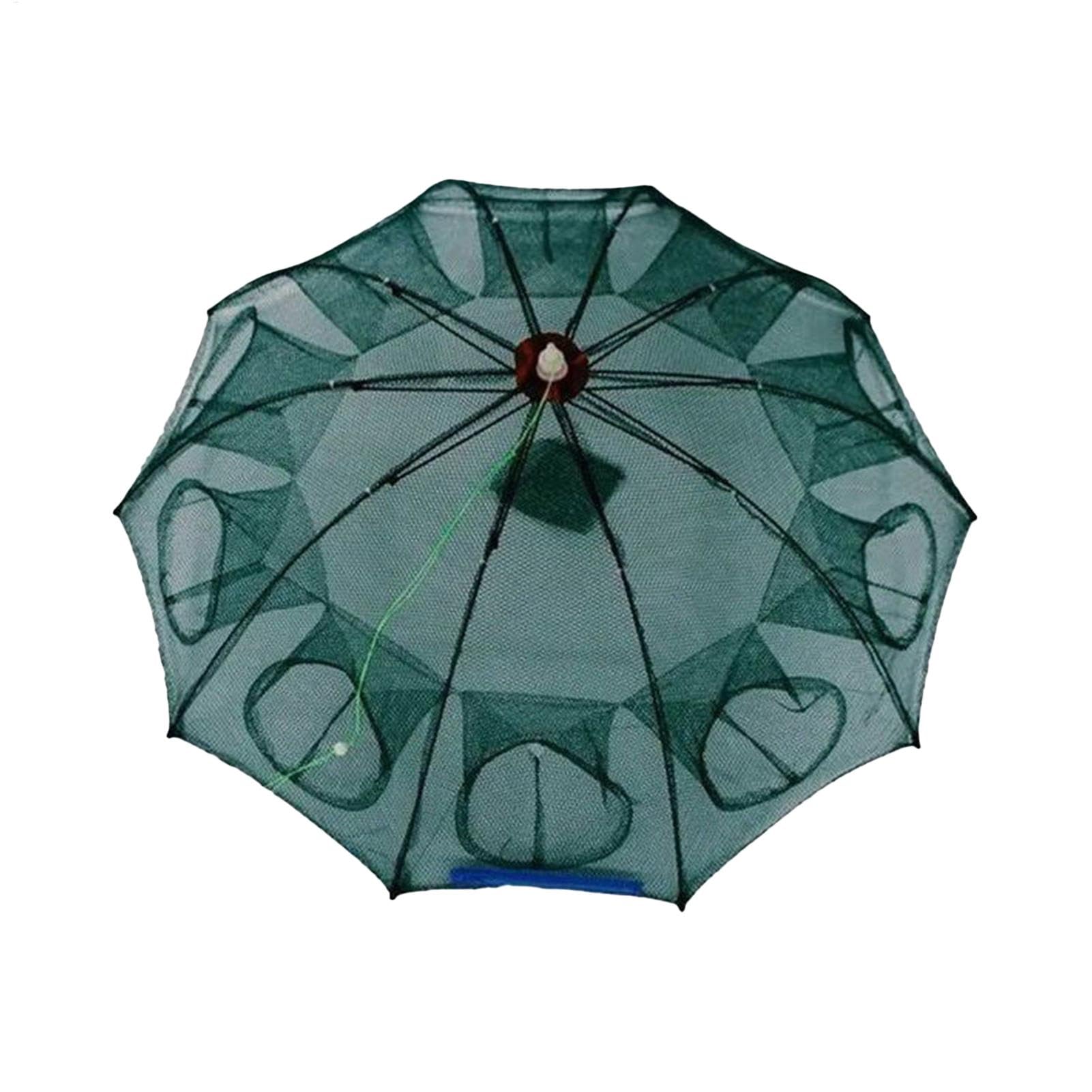 Red de cebo de pesca, redes de pesca plegables, 4/10/16 agujeros, trampa para langostas, accesorios de pesca portátiles, red de pesca para bacalao, anguilas, cangrejos, peces pequeños, camarones