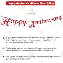 Flyloons 3rd Anniversary Decoration Items Red for Men Women Husband Wife Home Living Room Parent With 10 Pc Confetti Balloons Happy Anniversary Banner 4 Pc Star Heart Set Kit gallery image