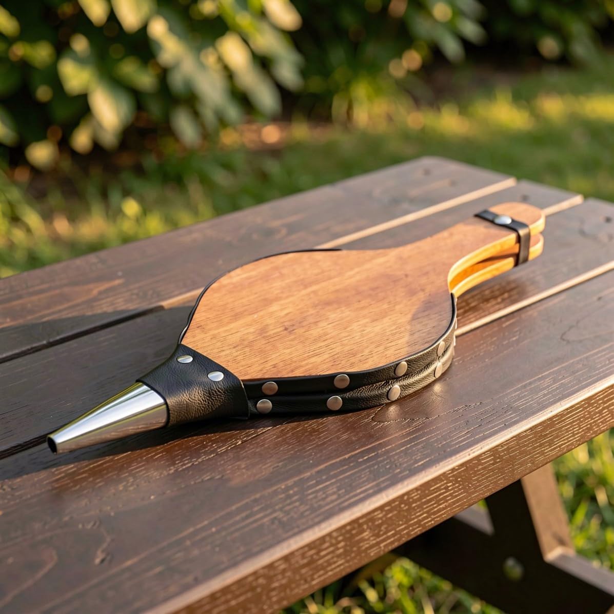 Wooden Fireplace Bellows Manual Air Blower for Camping and Bbq