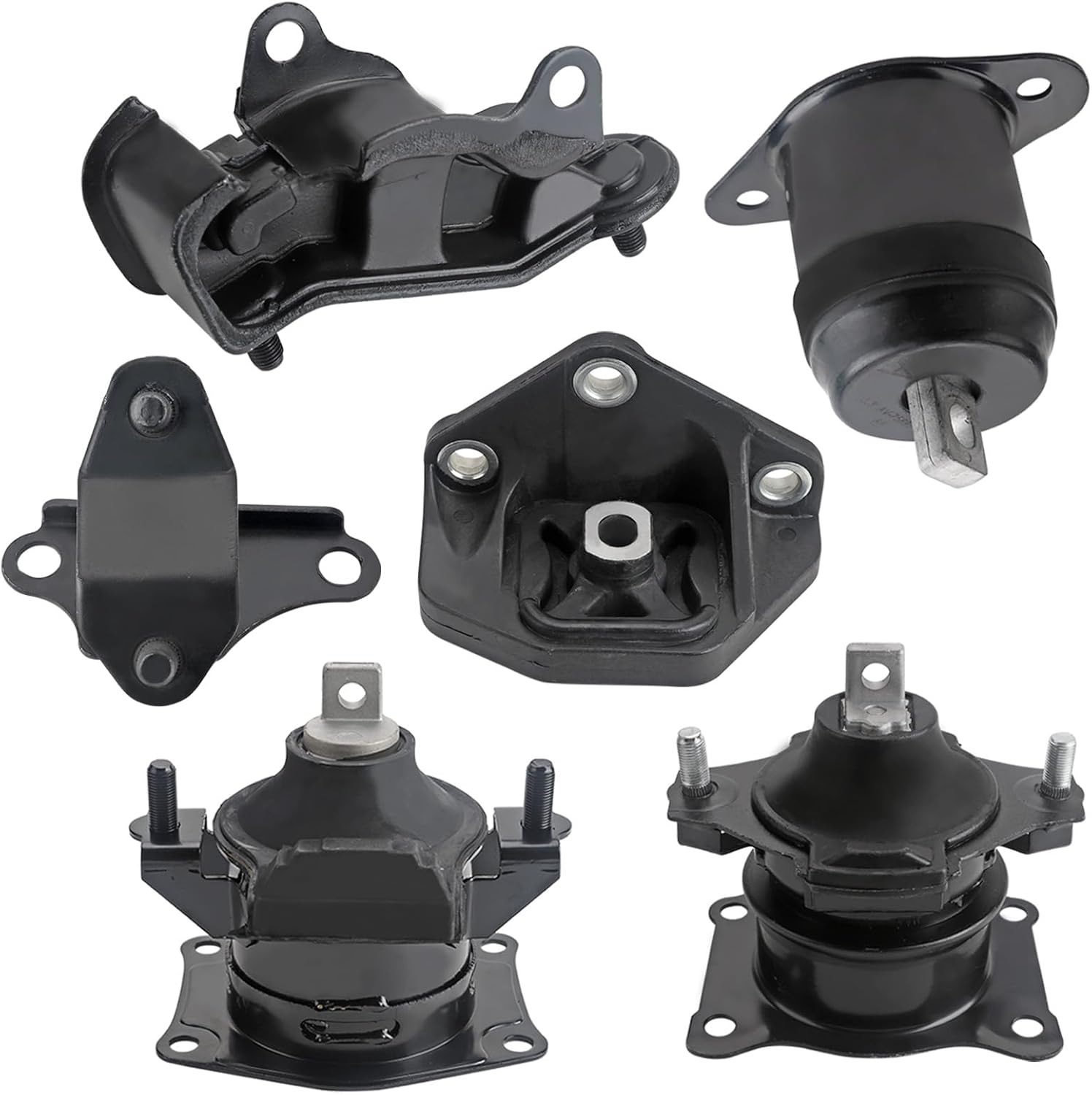 Engine Motor Mount Set Fits for 2003-2007 Honda Accord 3.0L with Automatic Transmission Replaces# A4526HY A4527HY A4524 A4525 A4544 A4517