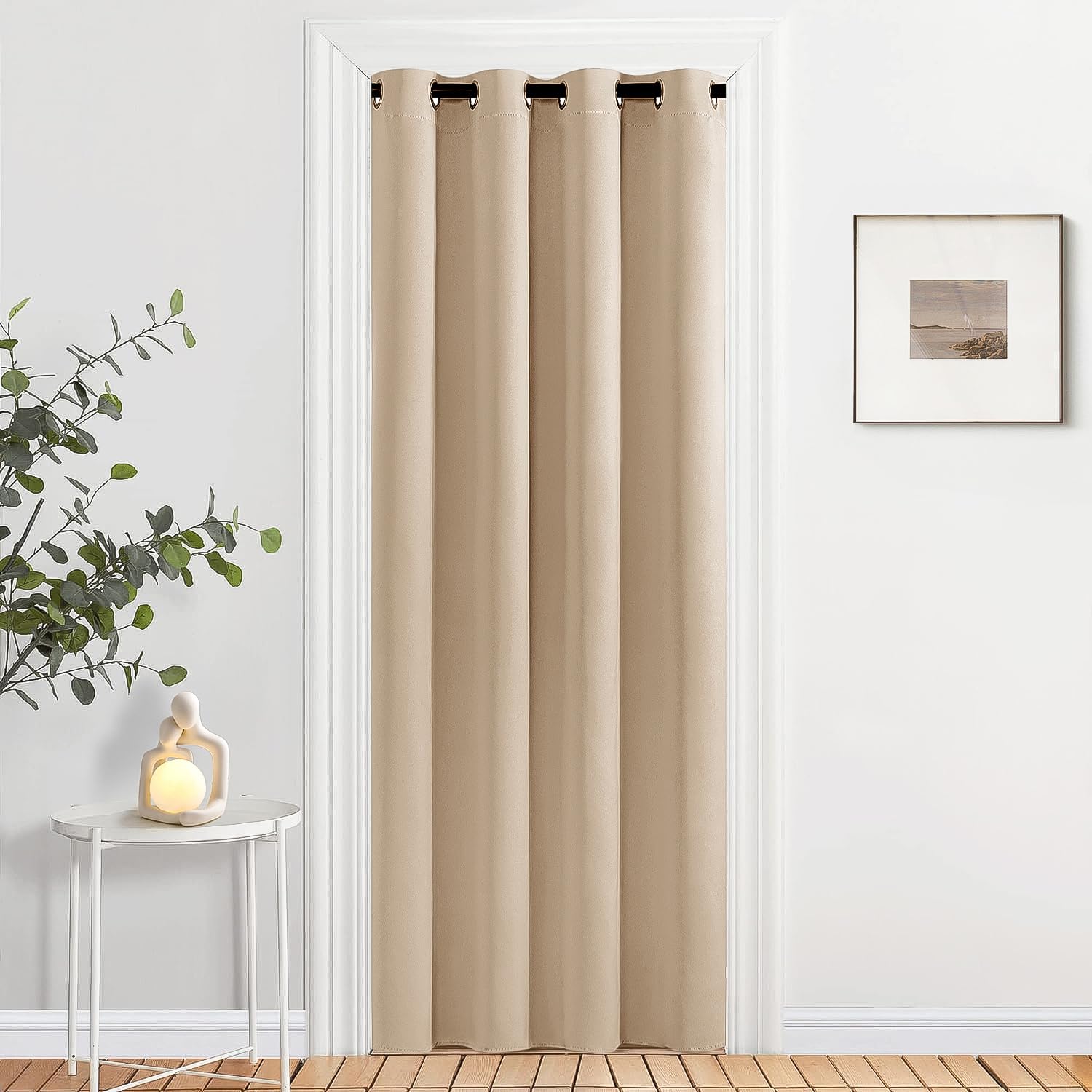 MIULEE Blackout Curtain for Living Room Super Soft Black Out Curtain with Eyelet - Image 3