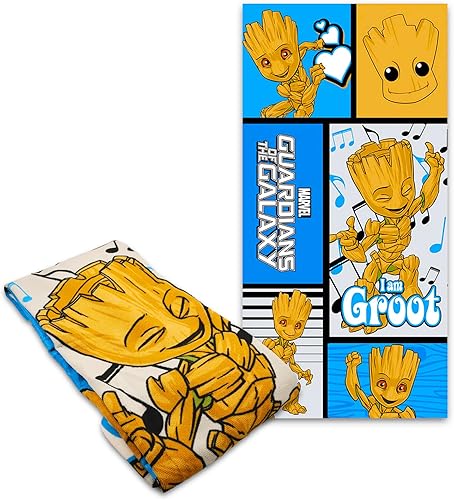 Miniatura 2 de Guardians of The Galaxy Groot - Juego de toallas de bañopiscinaplaya  27 x 54 pulgadas toalla de playa gigante Groot con calcomanías, más
