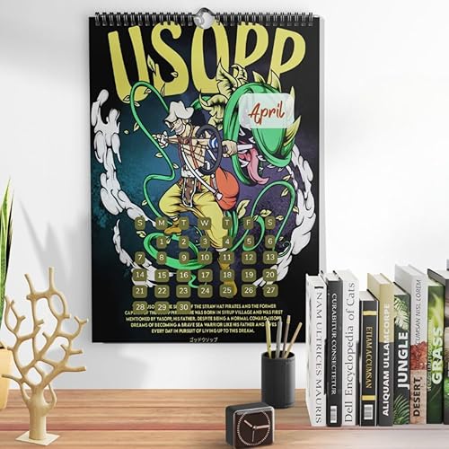 Miniatura 7 de Nzk Art & Design - Un calendario 2024 lleno de personajes de anime para tus paredes. Una gran opción de regalo para los fanáticos del anime - 12.2 x