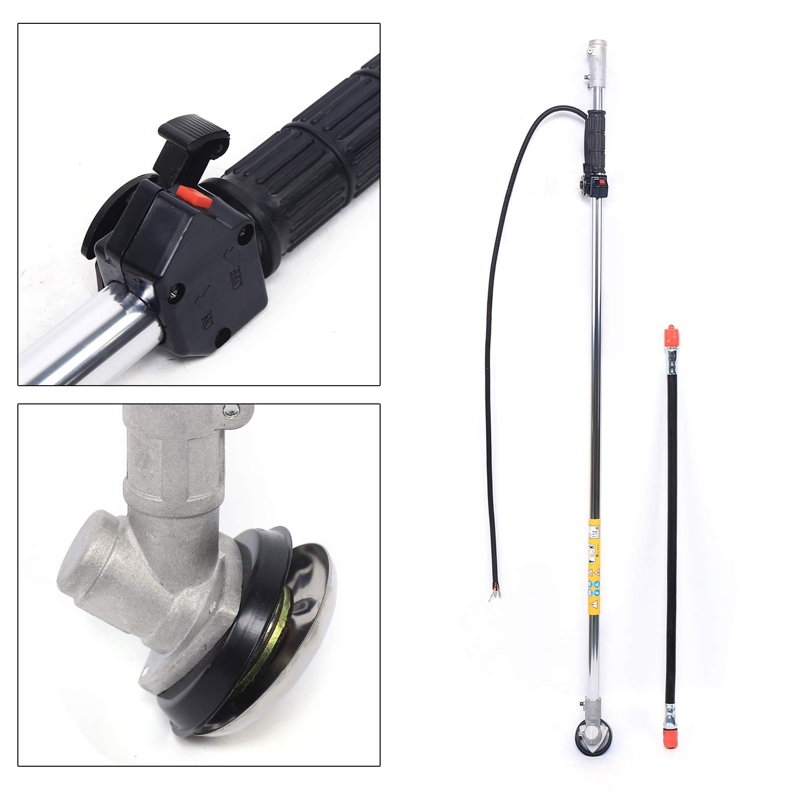 Cortacésped multifuncional de 43 CC de 2 tiempos con mochila, 1,25 kw, 1000 ml, capacidad de gasolina, desbrozadora, juego de cortacésped (1,7 HP), dispositivo de trabajo de jardín con rueda de malas