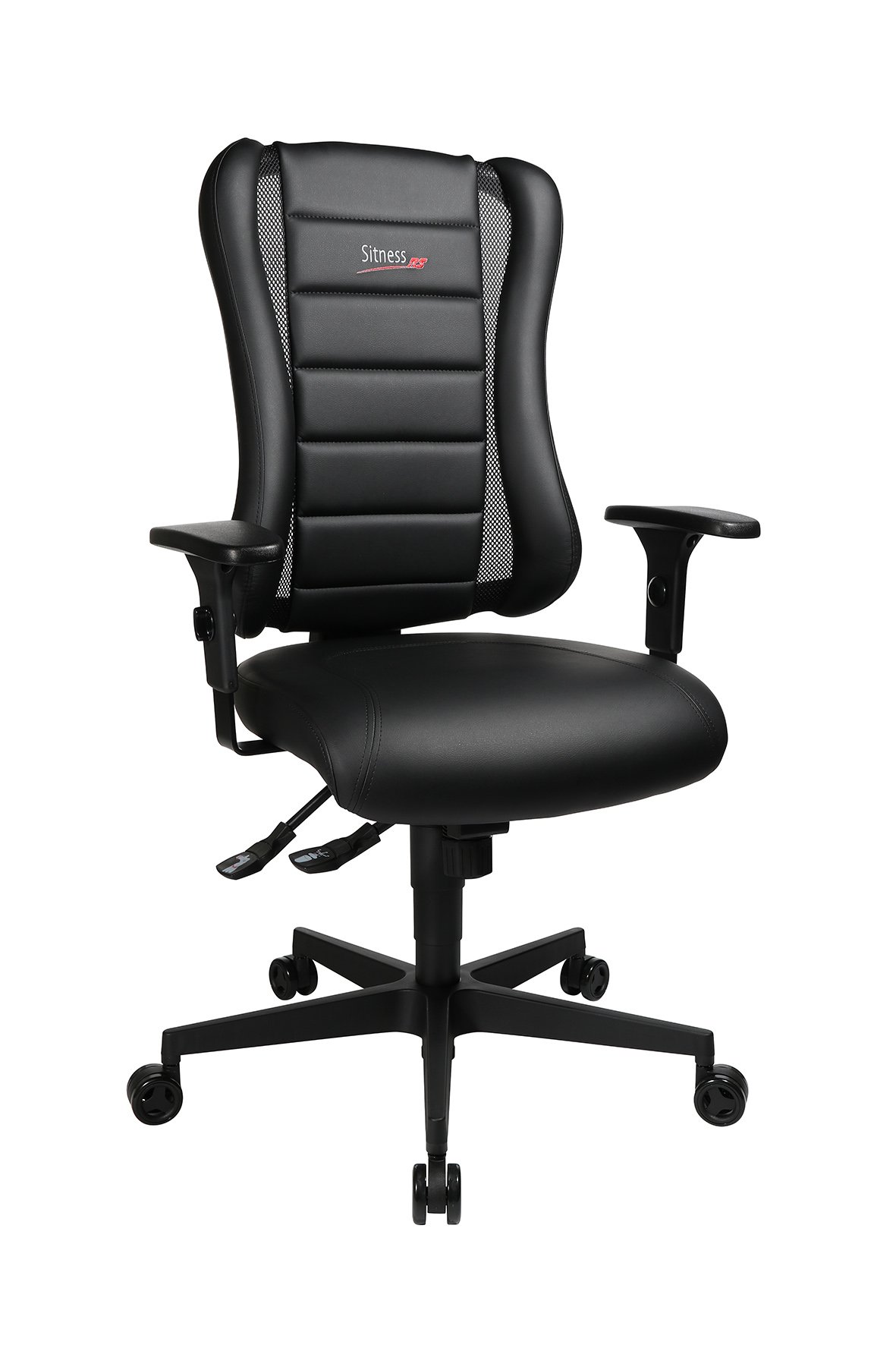 Chaise de bureau Topstar Sitness RS noir avec accoudoirs réglables ergonomique